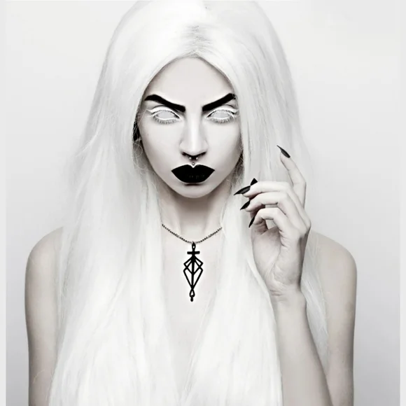 🆕️🆑️ ROGUE+WOLF LIGHT OVER DARK CHOKER | 3D Witch Spider Silk Blade Black - Picture 4 of 12